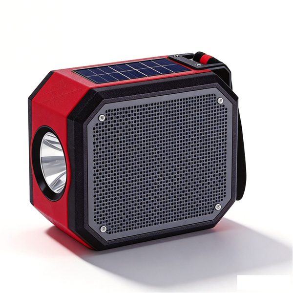 Altavoz Bluetooth con energ&iacute;a solar WS-5393 con linterna de carga solar para exteriores, camping y luz de emergencia