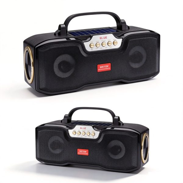 WS-5362 Altavoz Bluetooth con energ&iacute;a solar y linterna de carga solar para acampada al aire libre y luz de emergencia