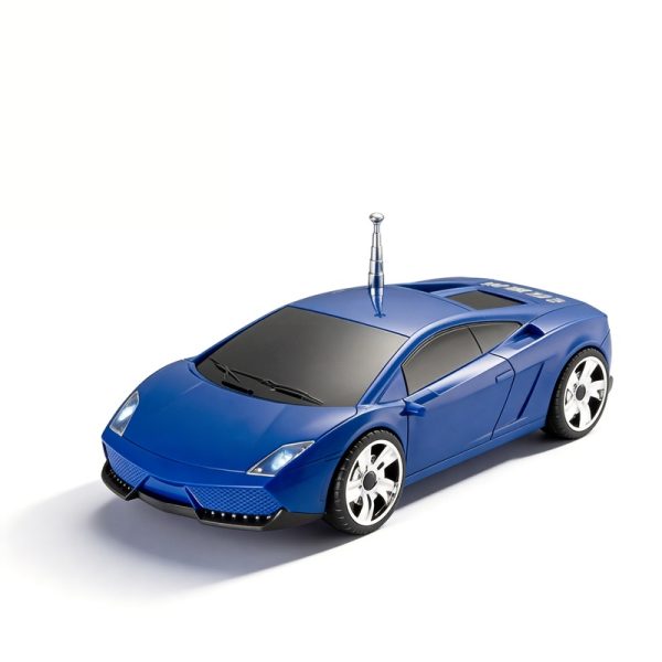 Altavoz Bluetooth modelo de coche WS-800 con pantalla LED, radio FM, dise&ntilde;o retro, coleccionable