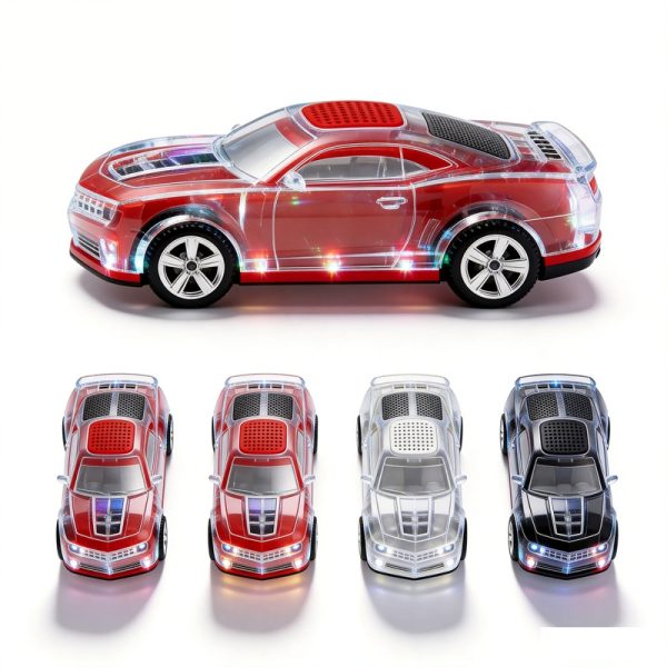 Altavoz Bluetooth WS-380BT con forma de coche, pantalla LED, radio FM, dise&ntilde;o retro, coleccionable