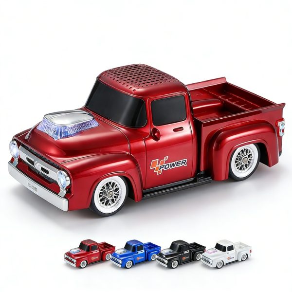 Altavoz Bluetooth modelo de coche WS-538BT con pantalla LED, radio FM, dise&ntilde;o retro, coleccionable