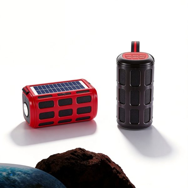 Altavoz Bluetooth con energ&iacute;a solar WS-1859 con radio FM de carga solar, luz de emergencia para acampar al aire libre