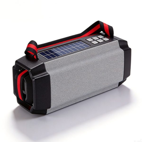 Altavoz Bluetooth con energ&iacute;a solar WS-1861, con radio FM de carga solar, luz de emergencia para acampar al aire libre