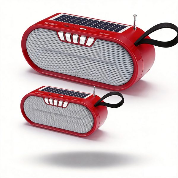 Altavoz Bluetooth con energ&iacute;a solar WS-1936 con radio FM de carga solar, luz de emergencia para acampar al aire libre