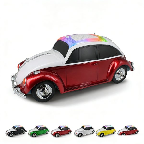 Altavoz Bluetooth Modelo Coche 1958 Vintage con Radio FM Dise&ntilde;o Retro Coleccionable